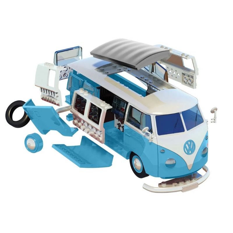 Airfix 6024 QUICKBUILD VW Camper Van (kék)